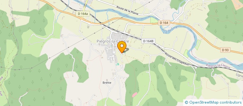 localisation de l'entreprise MONSIEUR ROMAIN THOUVENIN  PIEGROS-LA-CLASTRE