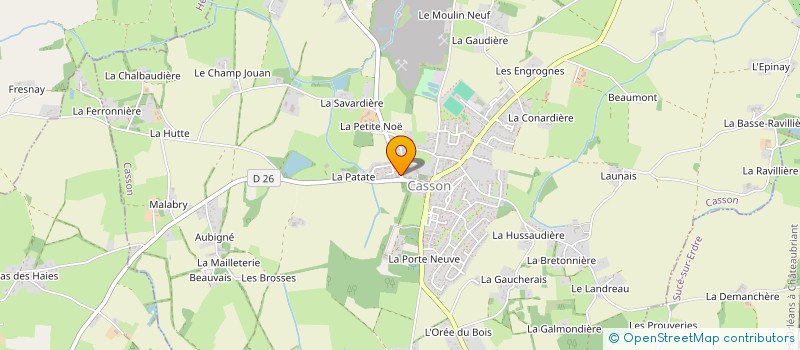 localisation de l'entreprise MONSIEUR ROMAIN TIGE à CASSON