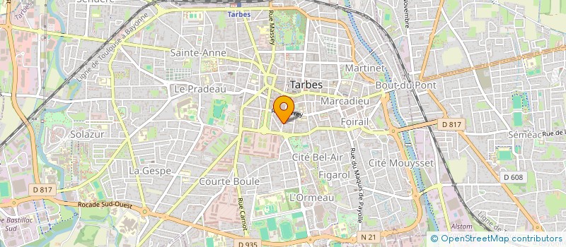 localisation de l'entreprise MONSIEUR ROMAIN TILHAC à TARBES