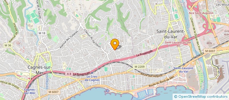 localisation de l'entreprise MONSIEUR ROMAIN TOMINI à CAGNES-SUR-MER