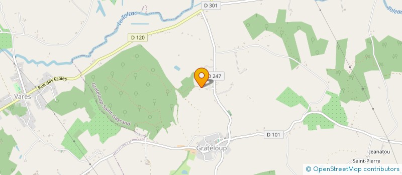 localisation de l'entreprise MONSIEUR ROMAIN TOSCHI  GRATELOUP-SAINT-GAYRAND