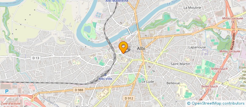 localisation de l'entreprise MONSIEUR ROMAIN TOULZE à ALBI