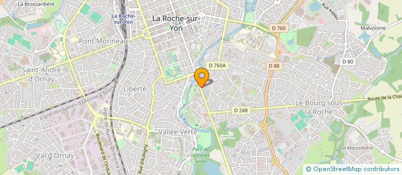 localisation de l'entreprise MONSIEUR ROMAIN TOURILLON à LA ROCHE-SUR-YON