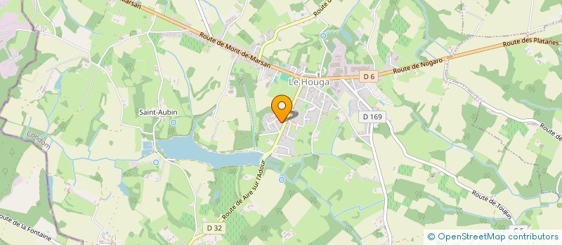 localisation de l'entreprise MONSIEUR ROMAIN TRUCHAT  LE HOUGA