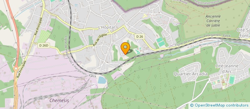 localisation de l'entreprise MONSIEUR ROMAIN TRUCHE  L'HOPITAL