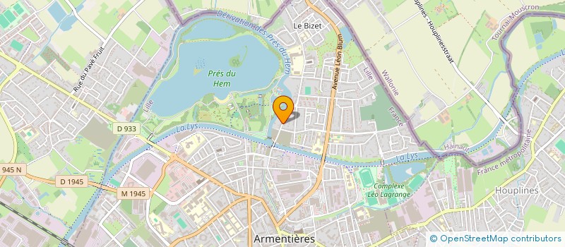 localisation de l'entreprise MONSIEUR ROMAIN TURCK  ARMENTIERES