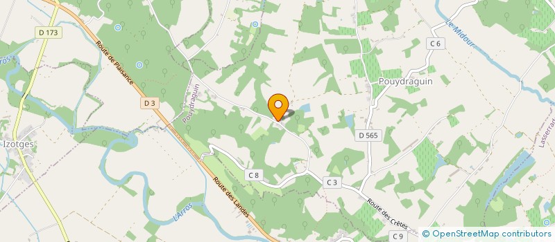 localisation de l'entreprise MONSIEUR ROMAIN TURSAN  MARGOUET-MEYMES