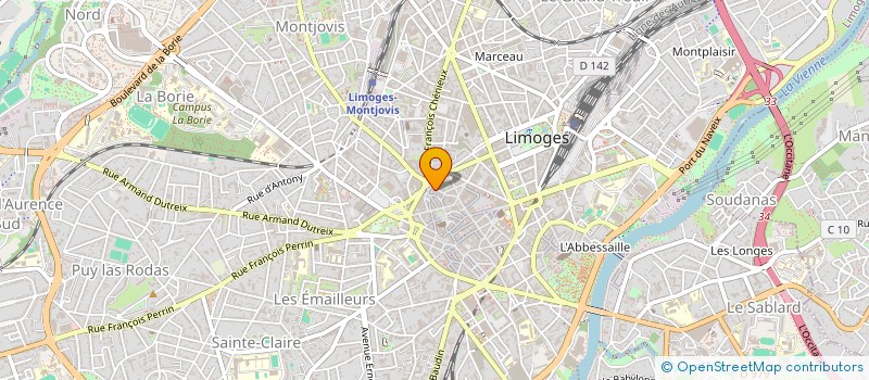 localisation de l'entreprise MONSIEUR ROMAIN VACHER à LIMOGES