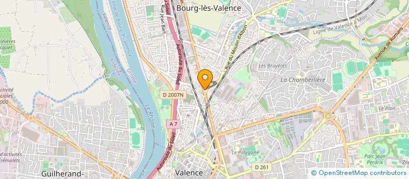 localisation de l'entreprise MONSIEUR ROMAIN VALLAT à BOURG-LES-VALENCE