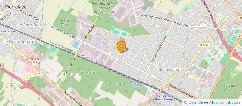 localisation de l'entreprise MONSIEUR ROMAIN VANDENAVERNE  BEAUCHAMP