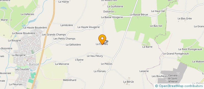 localisation de l'entreprise MONSIEUR ROMAIN VANNIER  BALAZE