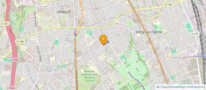 localisation de l'entreprise MONSIEUR ROMAIN VAUDEVILLE  VITRY-SUR-SEINE