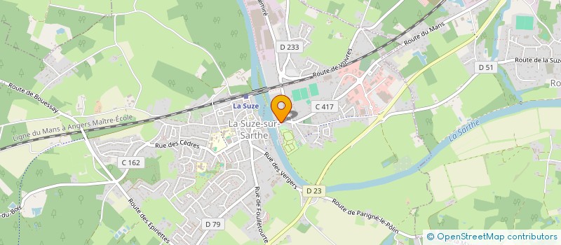 localisation de l'entreprise MONSIEUR ROMAIN VENTADOUR  LA SUZE-SUR-SARTHE
