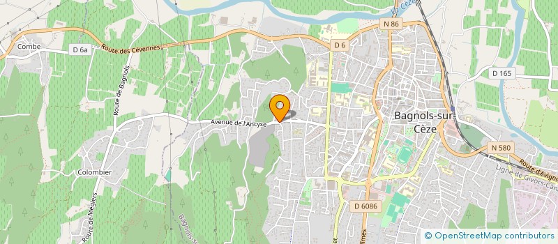 localisation de l'entreprise MONSIEUR ROMAIN VERAN  BAGNOLS-SUR-CEZE