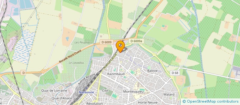 localisation de l'entreprise MONSIEUR ROMAIN VERDU  NARBONNE