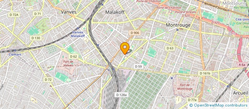 localisation de l'entreprise MONSIEUR ROMAIN VERRIERE à MONTROUGE