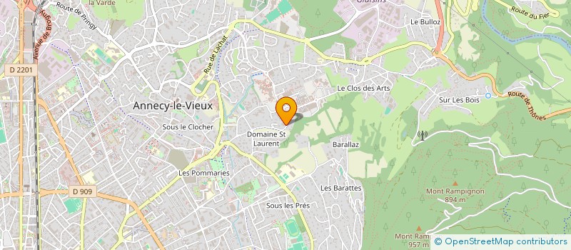 localisation de l'entreprise MONSIEUR ROMAIN VETTORI  ANNECY