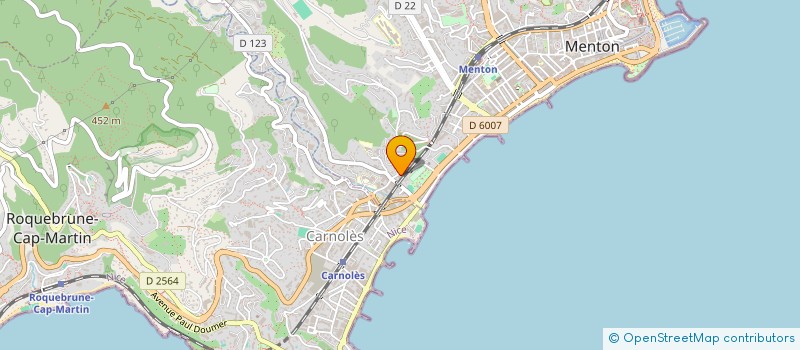 localisation de l'entreprise MONSIEUR ROMAIN VIAL  MENTON