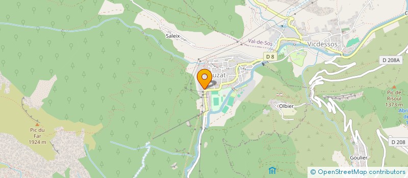 localisation de l'entreprise MONSIEUR ROMAIN VICENTE à AUZAT