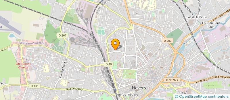 localisation de l'entreprise MONSIEUR ROMAIN VIDAL à NEVERS
