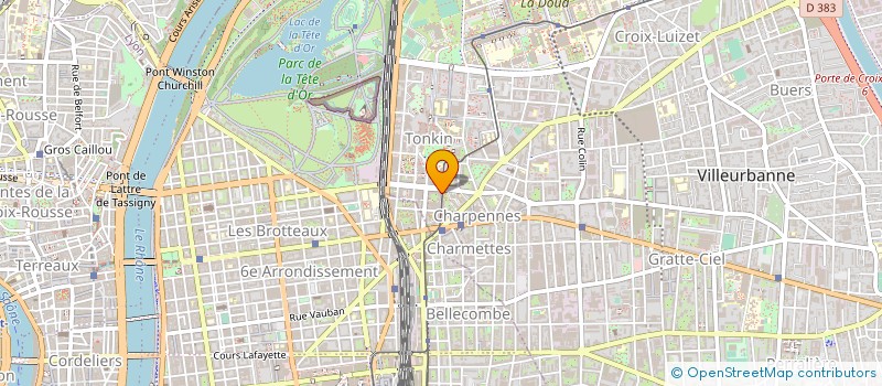 localisation de l'entreprise MONSIEUR ROMAIN VIGNOUD  VILLEURBANNE