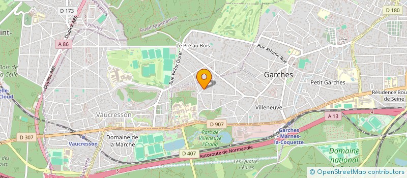 localisation de l'entreprise MONSIEUR ROMAIN VILLIER à GARCHES