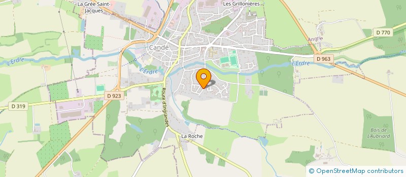 localisation de l'entreprise MONSIEUR ROMAIN VINCENT  CANDE