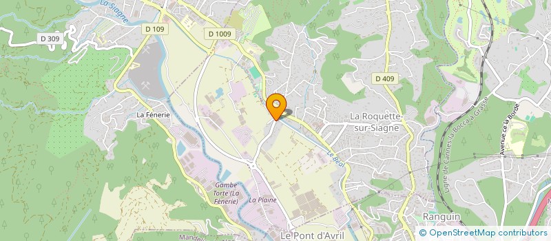 localisation de l'entreprise MONSIEUR ROMAIN VITIRITTI  LA ROQUETTE-SUR-SIAGNE