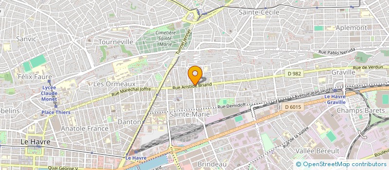 localisation de l'entreprise MONSIEUR ROMAIN VIVANT  LE HAVRE