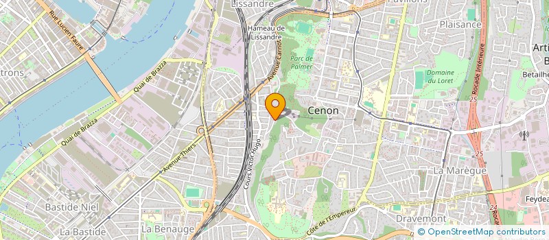 localisation de l'entreprise MONSIEUR ROMAIN VIVIER  CENON