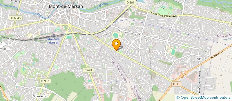 localisation de l'entreprise MONSIEUR ROMAIN WATIEAUX  MONT-DE-MARSAN