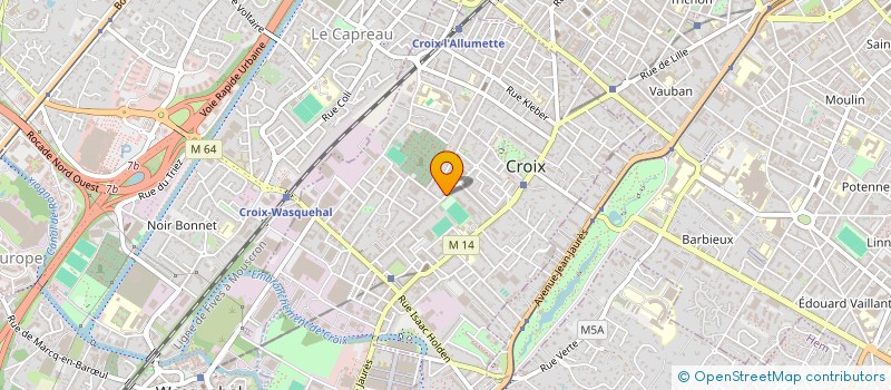 localisation de l'entreprise MONSIEUR ROMAIN WEETS à CROIX