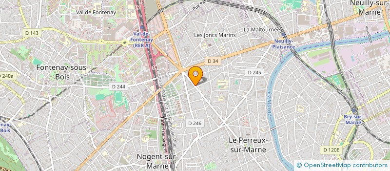 localisation de l'entreprise MONSIEUR ROMAIN-XAVIER DEGUY  LE PERREUX-SUR-MARNE