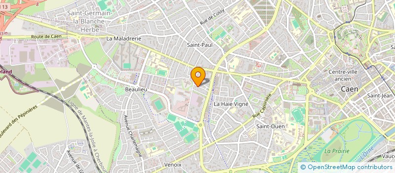 localisation de l'entreprise MONSIEUR ROMAIN YVON à CAEN