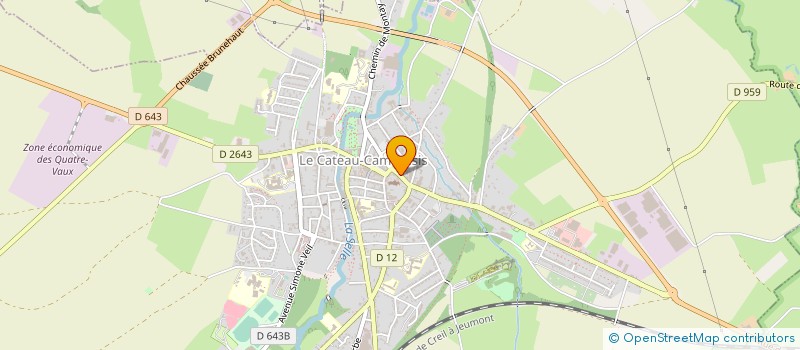 localisation de l'entreprise MONSIEUR ROMAINRICK DEDISE  LE CATEAU-CAMBRESIS