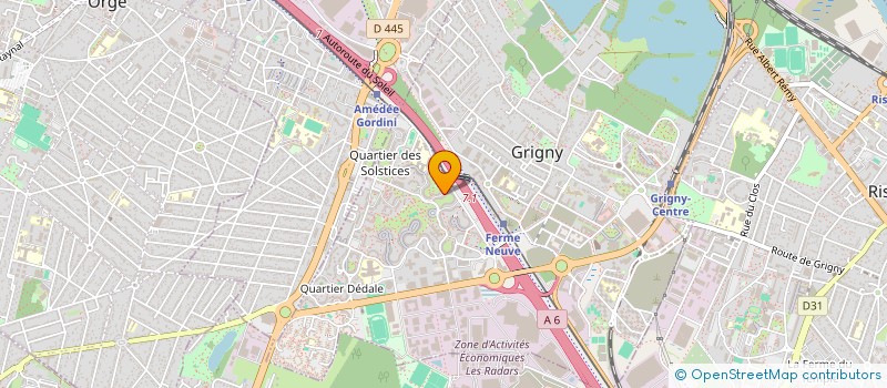 localisation de l'entreprise MONSIEUR ROMALD MENDY à GRIGNY