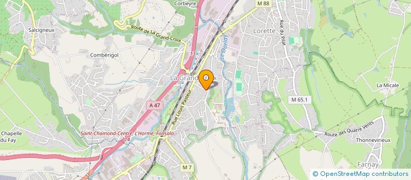 localisation de l'entreprise MONSIEUR ROMAN BENREDJEM  LA GRAND-CROIX