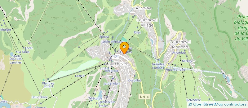 localisation de l'entreprise MONSIEUR ROMAN BRIZARD  COURCHEVEL