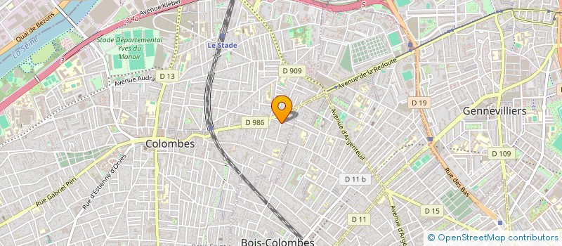 localisation de l'entreprise MONSIEUR ROMAN DROUART à COLOMBES