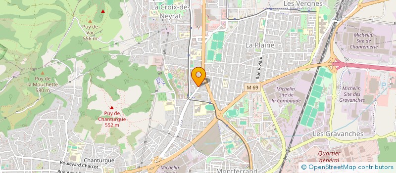 localisation de l'entreprise MONSIEUR ROMAN DUBOIS  CLERMONT-FERRAND