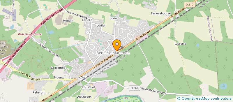 localisation de l'entreprise MONSIEUR ROMAN GALLAIS  BENESSE-MAREMNE