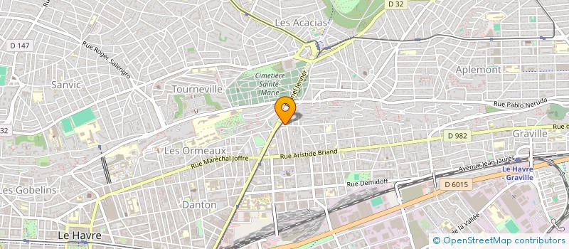 localisation de l'entreprise MONSIEUR ROMAN HERVIEU à LE HAVRE