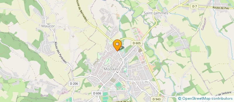 localisation de l'entreprise MONSIEUR ROMAN PASCAU  MORLAAS