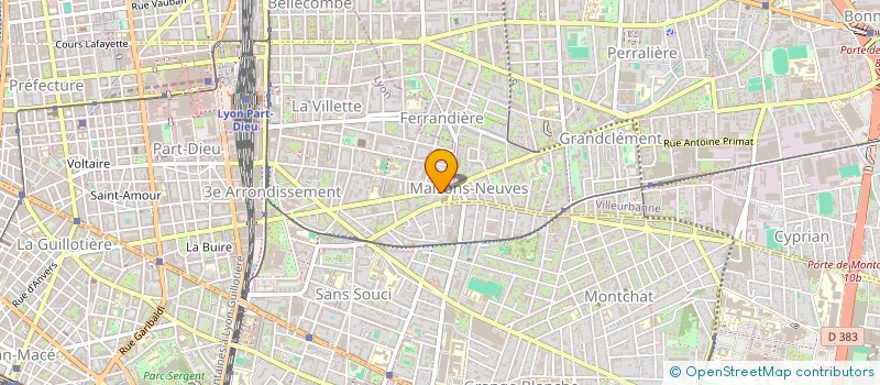 localisation de l'entreprise MONSIEUR ROMAN PETROUCHINE  VILLEURBANNE