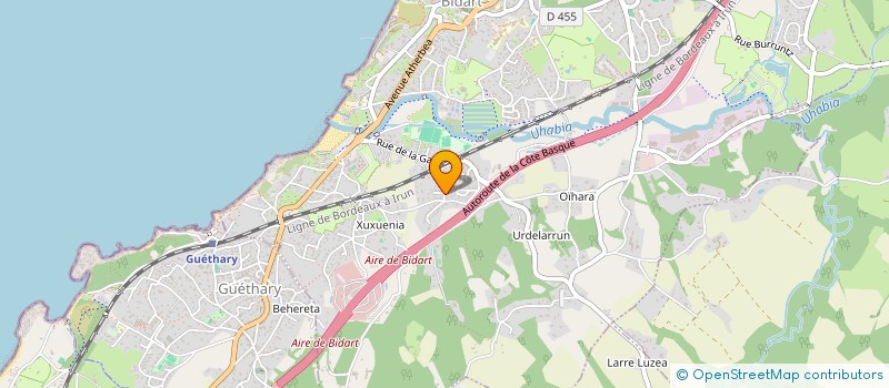 localisation de l'entreprise MONSIEUR ROMAN PIAT  BIDART