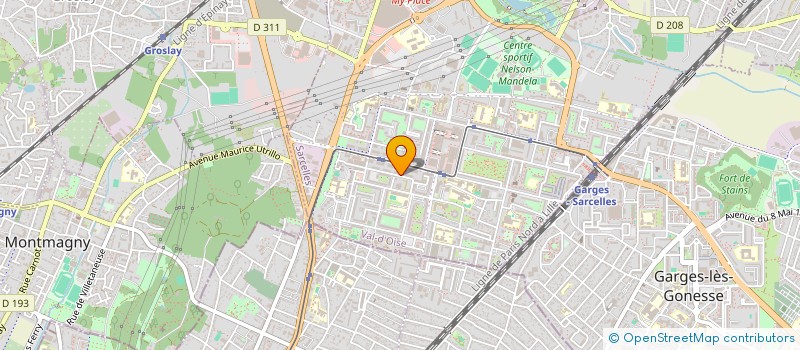 localisation de l'entreprise MONSIEUR ROMAN RIAZ  SARCELLES