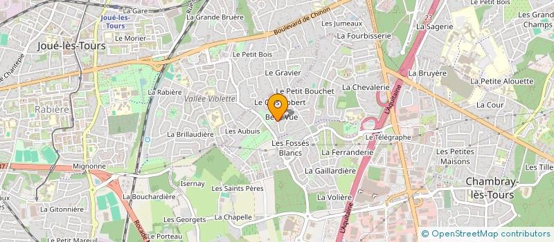 localisation de l'entreprise MONSIEUR ROMAN ROUZINE  CHAMBRAY-LES-TOURS