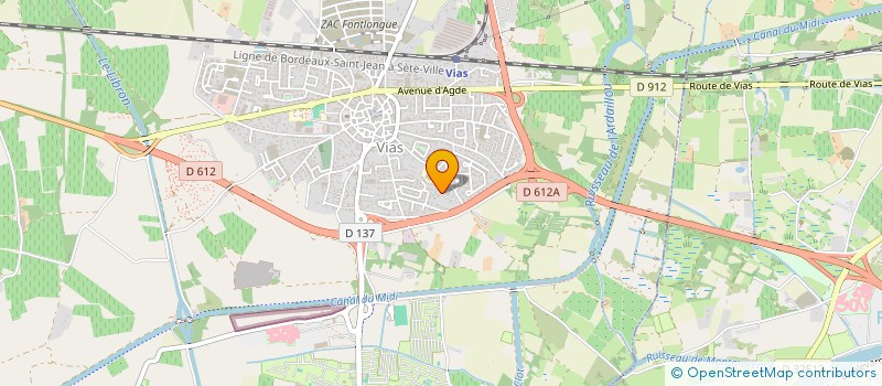 localisation de l'entreprise MONSIEUR ROMAN SIMMONS  VIAS