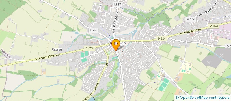 localisation de l'entreprise MONSIEUR ROMARIC ALLEGRINI  LEGUEVIN