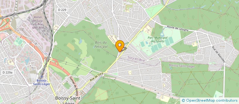 localisation de l'entreprise MONSIEUR ROMARIC BAUDOIN  SUCY EN BRIE